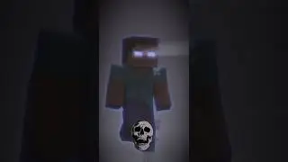 HEROBRINE AURA MOMENT SKULL FACE #edit #skullface #minecraft