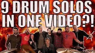 9 DRUM SOLOS!? BIGGEST DRUM COLLAB (DRUMS ONLY)