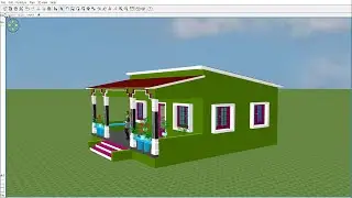 🏡tinset roofing house plan ! tin shade ghar ka naksha  ! tin set roofing village home plan !