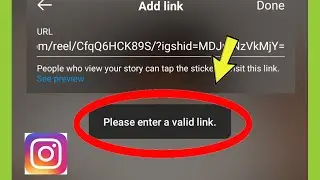 Fix Instagram || Please enter a valid link Problem Solved