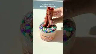 Crunch Underfoot - slay slime with clay slices crunch bomb topper. #asmrnomusic #slimeasmr