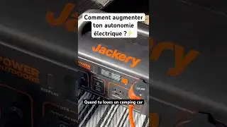 Autonomie &eacute;lectrique quand tu loues un van ou un camping car 😎 #vanlife #roadtrip #campingcar