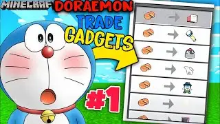 MINECRAFT BUT DORAEMON TRADE SUPER GADGETS | MINECRAFT DORAEMON TRADE |THEEPICPLAYZ