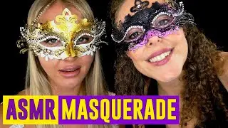 ASMR for Sleep &hearts; Masquerade Makeover &hearts; Whispering, Personal Attention, Face Brushing, Sleep Aid