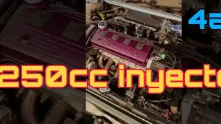 Corolla ae101 4afe testing  first start whith 250cc injectors