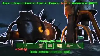 Fallout 4 - How to keep water pumps and generators compact and out the way on land or water