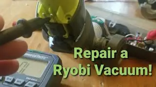 Ремонт пылесоса Ryobi Stick 18 В, как проверить целостность цепи с помощью мультиметра и как паять