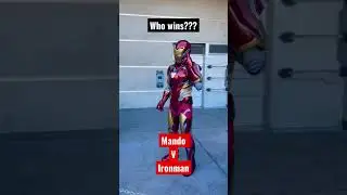 #ironman Vs #mandalorian who wins??? #waltdisneyworld