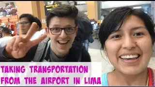 Transportation out of Jorge Chavez International Airport in Lima, Peru (video 26)