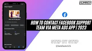 Как связаться со службой поддержки Facebook Live Chat через приложение Meta Ads | 2023