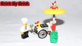 Lego City - 30356 - Hot Dog Stand - Hot Dog Cart and Vendor - Lego Speed Build - Lego Speedbuild