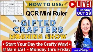 How to Use the QCR Mini Ruler | Easy Quilting Curves Tutorial ☀️ GCMS #124 10-28-25
