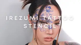 DIY IREZUMI TATTOO STENCIL - EXPERIMENTAL MAKEUP ART TUTORIAL