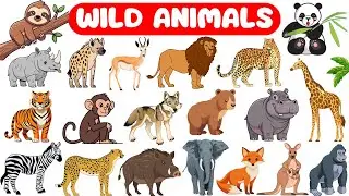 Wild Animals Names for Kids | Learn Wild Animals in English with Pictures #wildanimalsforkids