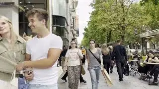 Walking Tour Düsseldorf 🇩🇪 | Schadowstraße →Stessemsnnstrasse | 4K City Walk (No Talking, July 2025)