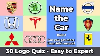 Car Logo Quiz - Name the make of car #1 - 30 logos from easy to expert