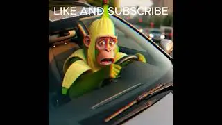 CHIMPANZINI BANANINI CRASHES HIS CAR! 😭 #brainrot #memes #viral #chimpanzinibananini #shorts