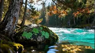 LIVE: Serene Forest River | Relax & Focus | White Noise Room 4K