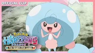 UK: Hatenna Evolves! | Pok&eacute;mon Horizons: Season 2 | Official Clip