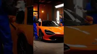 McLaren 720S Restoration  Abandoned Rusty Supercar Transformed into Glossy Orange  Car Short Video