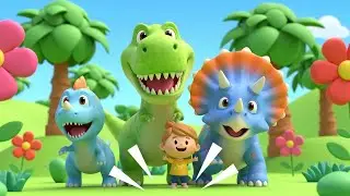 Colorful Dinosaurs Rhyme for Kids | Learn Colors, Fun Dino Nursery Songs & Baby Music 🦖🌈🎶