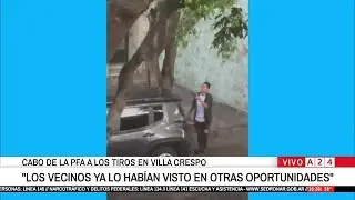 🔴 EXCLUSIVO: ASÍ DISPARABA EL POLICÍA ALCOHOLIZADO EN VILLA CRESPO