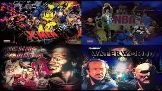 Коллекции визуальных пинболов | X-MEN LE, NBA Stern, Michael Jordan, WaterWorld