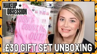 &pound;30 DON'T COUNT ME OUT MAKEUP OBSESSION CHRISTMAS GIFT SET UNBOXING + REVIEW 2020! | Luce Stephenson