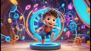 Benny Bot Spins Around | Fun Robot Song for Kids | Learn Movement and Actions