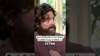 Zach Galifianakis CLOWNS Trump & MAGA #trump #zachgalifianakis #democrats