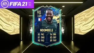 FIFA 21 TOTS NDOMBELE REVIEW | 90 TEAM OF THE SEASON TANGUY NDOMBELE PLAYER REVIEW | ULTIMATE TEAM