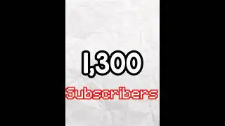 Can We Hit 1,300 SUBSCRIBERS BY The END OF YEAR!