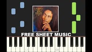 IS THIS LOVE by Bob Marley, 1978, Piano Tutorial with free Sheet Music (pdf)