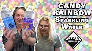 Candied Rainbow & Blue Raspberry Clear American Sparkling Water Taste Test