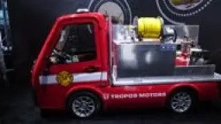 Tiny fire truck designed to fight blazes in small spaces