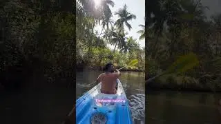 Kayaking with the view only in Goa. #incredibleindia #goa #kayaking #colabeach