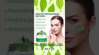 Green tea mud mask