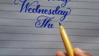 How to: Write in calligraphy style | Easy way to write copperplate font | Cursive writing