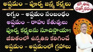 8th House and Past Life | Retrograde Planets in 8th House | Rahu Ketu in 8th House | Past Life Karma