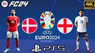 FC 24 - Denmark vs. England - UEFA EURO 2024 Group C Full Match | Gameplay PS5 4K HDR 60FPS