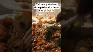 This really the best shrimp fried rice I ever had 🔥🔥🔥🔥 #food #foodie #foodlover  #shrimp #funny