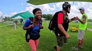 MY FIRST TIME SKY DIVING! ✈️🪂 | Midwest Free Fall | Michigan