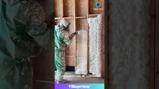 This Spray Foam is My New Favorite Wall Decor! 😂 So PUFFY! #oddlysatisfying #asmr #construction
