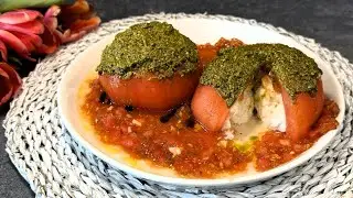🍅 Помидоры с Burrata – Ресторанный шедевр за 5 минут! 🍽️✨