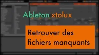 Retrouver des fichiers manquants