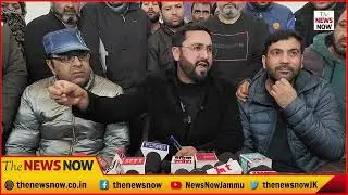 JK Employees Coordination Committee addresses press conference at Srinagar.