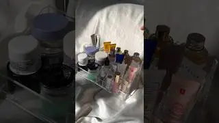Organizing Samples with Me! #asmr #beauty #aesthetic #samples #shorts #organization