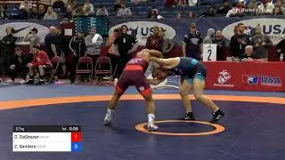 57 Kg Consolation Daniel DeShazer Gopher Wrestling Club RTC Vs Zach Sanders Gopher Wrestling Club