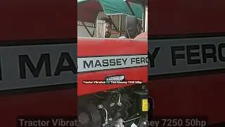 🚜📳 Tractor Vibration Test Massey 7250 50Hp #TractorVibrationTest #VibrationTest #Shorts