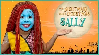 SALLY The Nightmare Before Christmas | Kids Halloween Makeup Face Paint and Costume